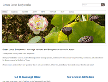 Tablet Screenshot of greenlotusbodyworks.com
